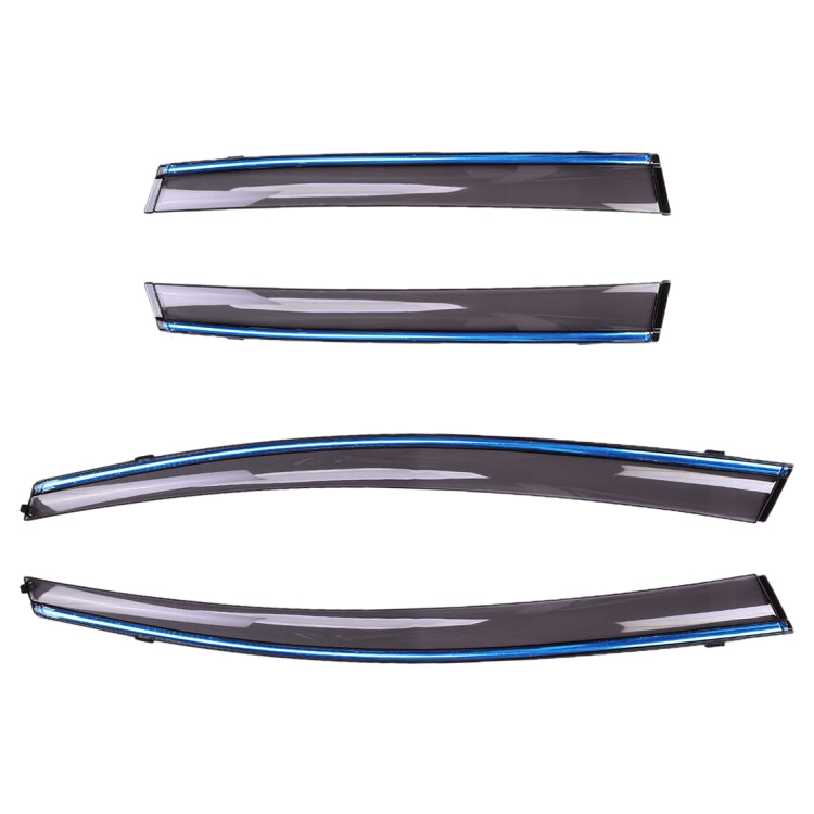 4 PCS Window Sunny Rain Visors Awnings Sunny Rain Guard for Honda Fit 2008-2013 Version Second Generation Hatchback, For Honda Fit 2008-2013
