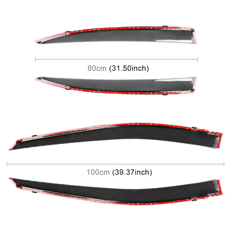 4 PCS Window Sunny Rain Visors Awnings Sunny Rain Guard for Honda CITY 2009-2014 Version, For Honda CITY 2009-2014