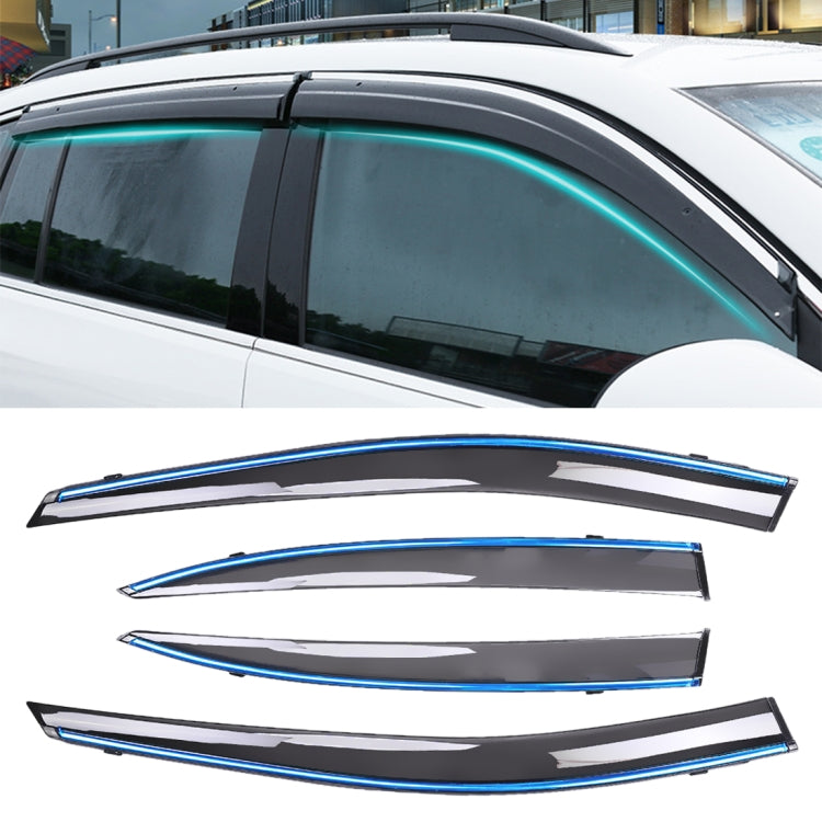4 PCS Window Sunny Rain Visors Awnings Sunny Rain Guard for Honda CITY 2009-2014 Version, For Honda CITY 2009-2014
