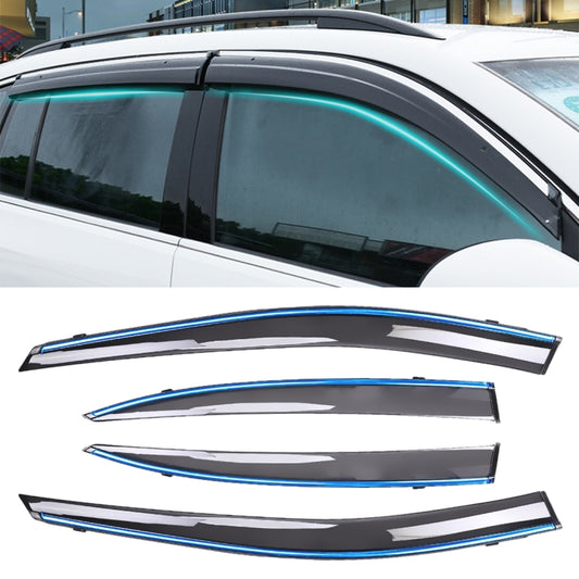 4 PCS Window Sunny Rain Visors Awnings Sunny Rain Guard for Honda CITY 2009-2014 Version, For Honda CITY 2009-2014