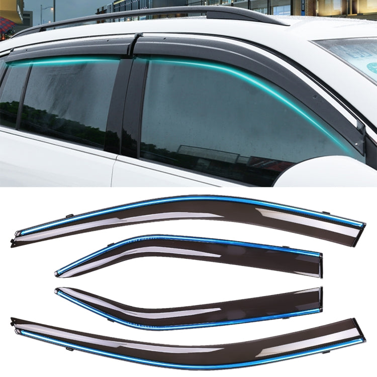 4 PCS Window Sunny Rain Visors Awnings Sunny Rain Guard for Toyota Camry 2012-2017 Version Seventh Generation, For Toyota Camry 2012-2017