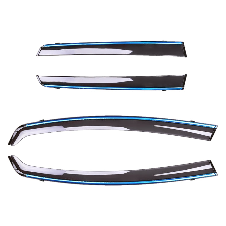 4 PCS Window Sunny Rain Visors Awnings Sunny Rain Guard for Honda Fit 2014-2018 Version Third Generation Hatchback, For Honda Fit 2014-2018
