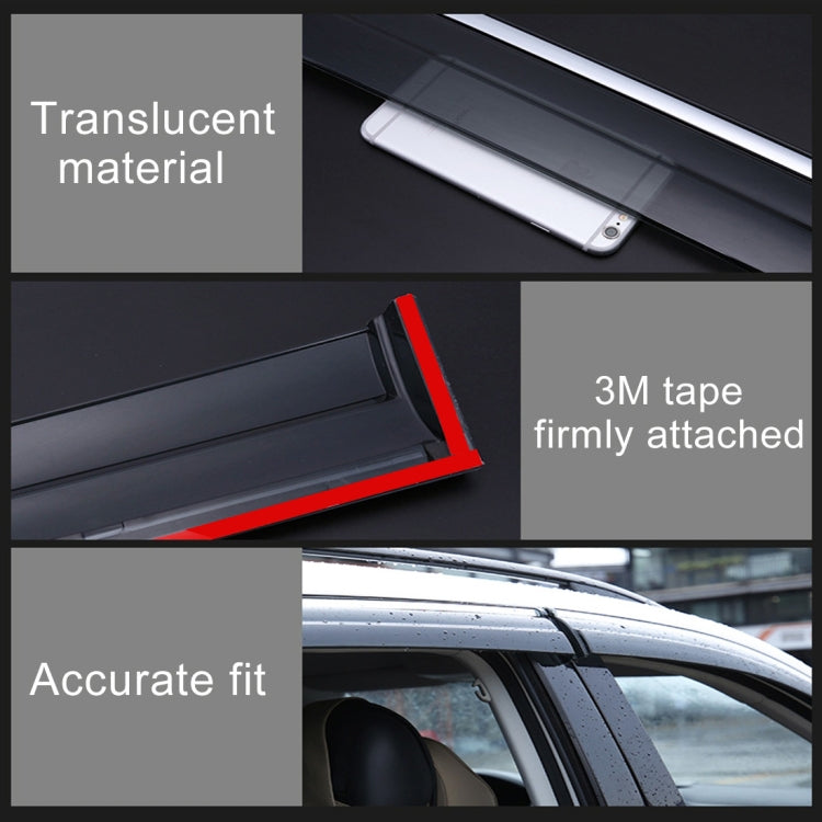 4 PCS Window Sunny Rain Visors Awnings Sunny Rain Guard for Toyota Corolla 2014-2018 Version, For Toyota Corolla 2014-2018