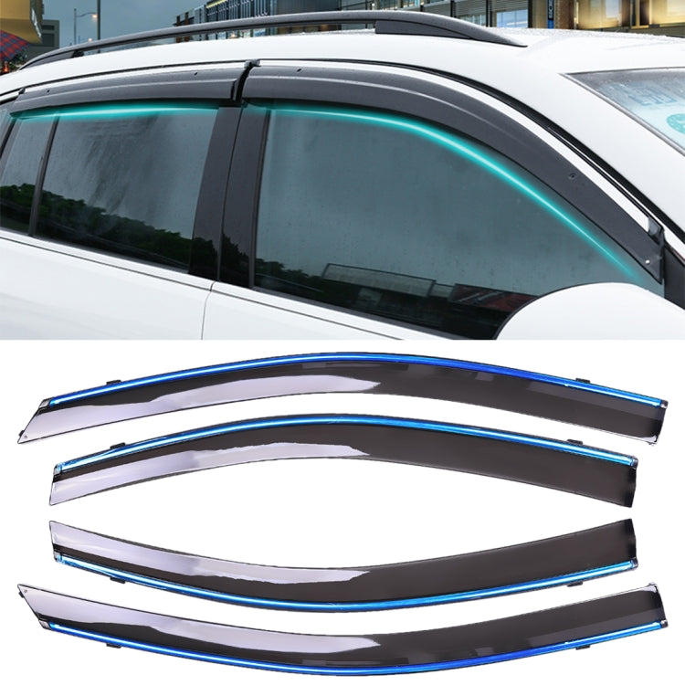 4 PCS Window Sunny Rain Visors Awnings Sunny Rain Guard for Toyota Vios 2014-2018 Version, For Toyota Vios 2014-2018