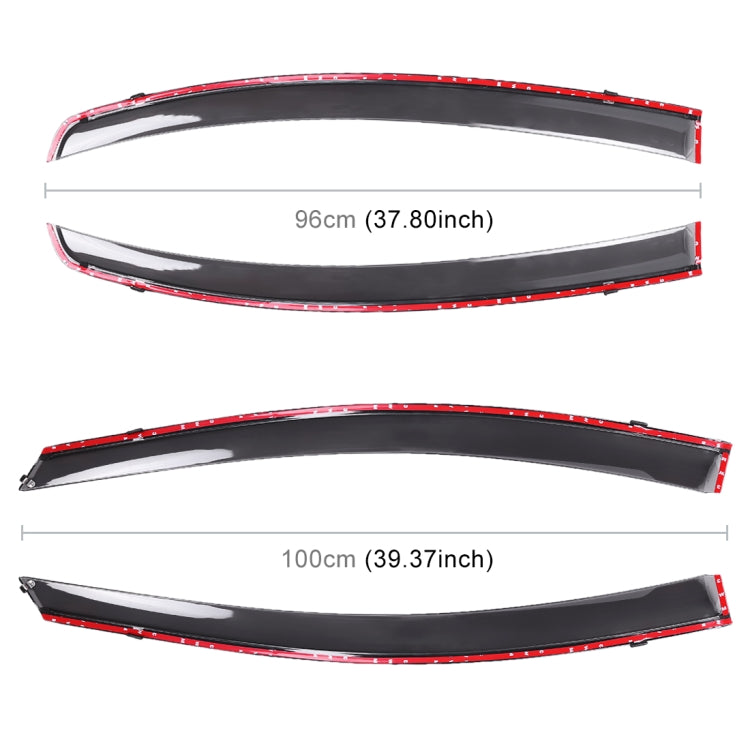 4 PCS Window Sunny Rain Visors Awnings Sunny Rain Guard for Honda CITY 2015-2018 Version, For Honda CITY 2015-2018