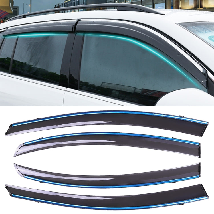 4 PCS Window Sunny Rain Visors Awnings Sunny Rain Guard for Honda CITY 2015-2018 Version, For Honda CITY 2015-2018