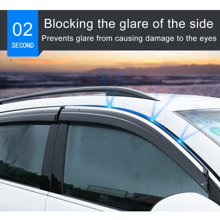 4 PCS Window Sunny Rain Visors Awnings Sunny Rain Guard for Ford Focus 2012-2018 Version Hatchback, For Ford Focus 2012-2018