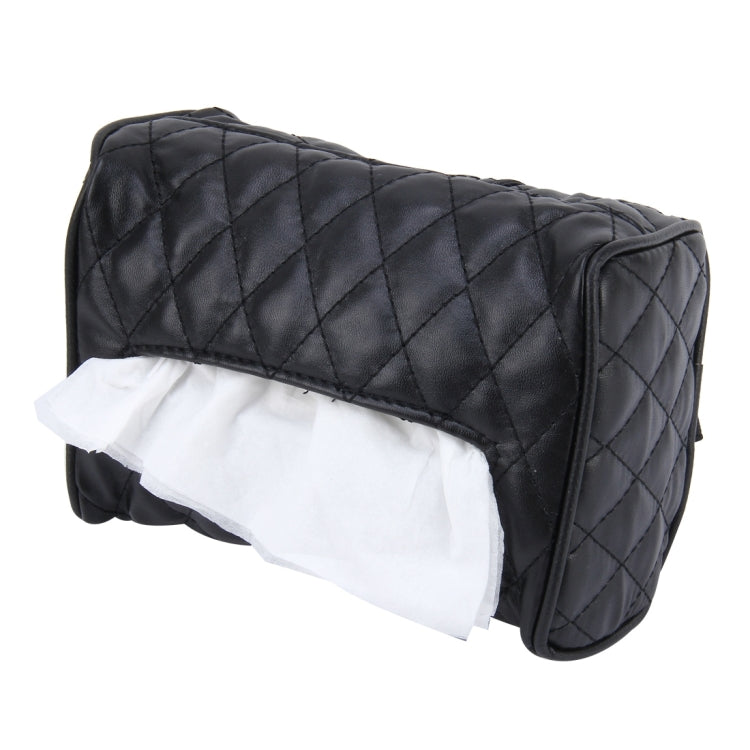 Luxury Leather Car Visor and Backseat Tissue Holder