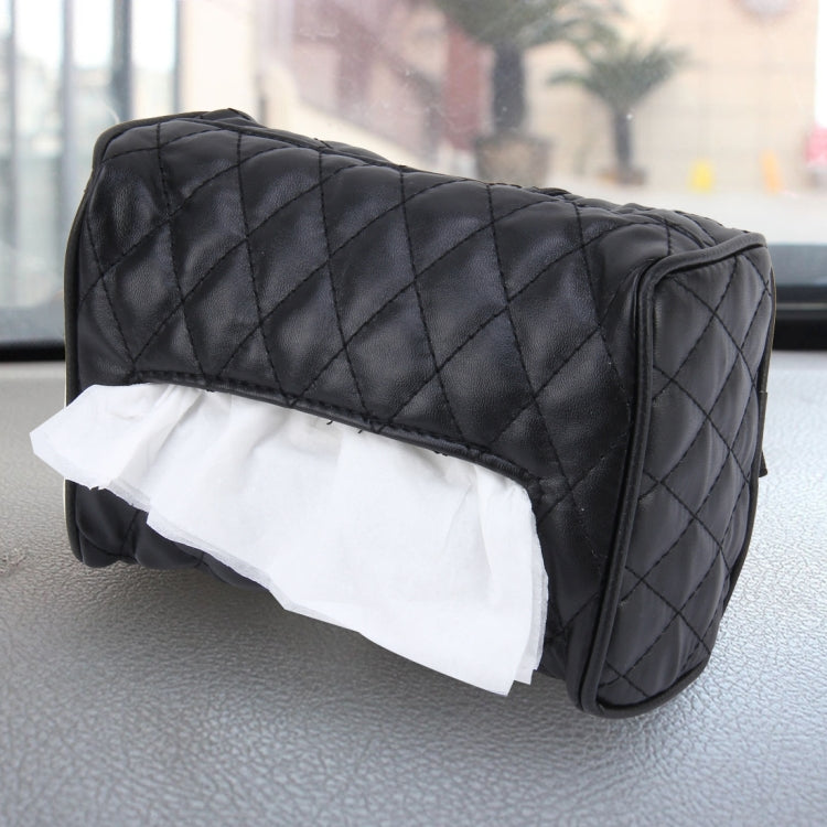 Luxury Leather Car Visor and Backseat Tissue Holder