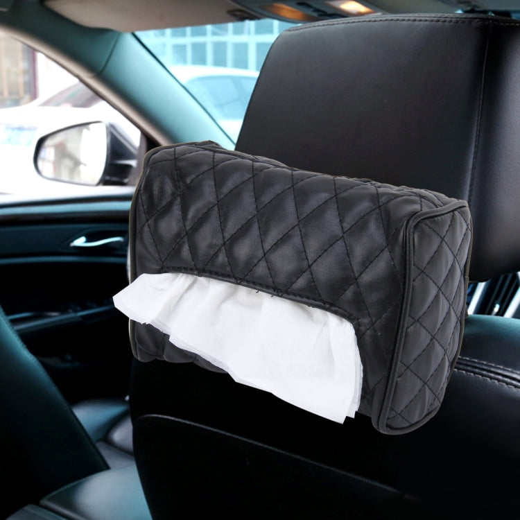 Luxury Leather Car Visor and Backseat Tissue Holder