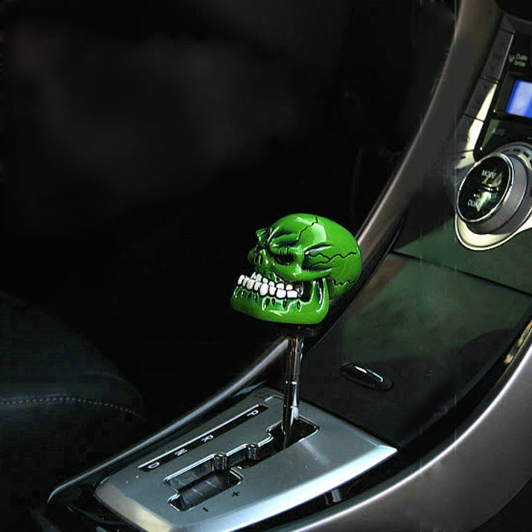 Skull Shaped Gear Shift Knob with Customisable Rubber Covers – Universal Fit for Every Car