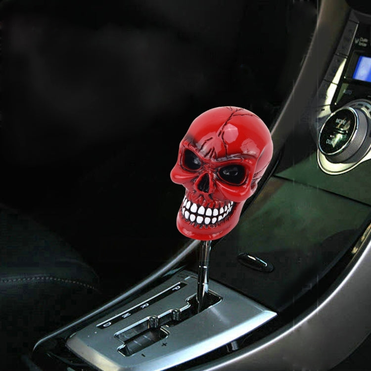 Skull Shaped Gear Shift Knob with Customisable Rubber Covers – Universal Fit for Every Car