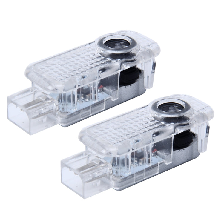 2 PCS LED Car Door Welcome Logo Car Brand 3D Shadow Light for Audi