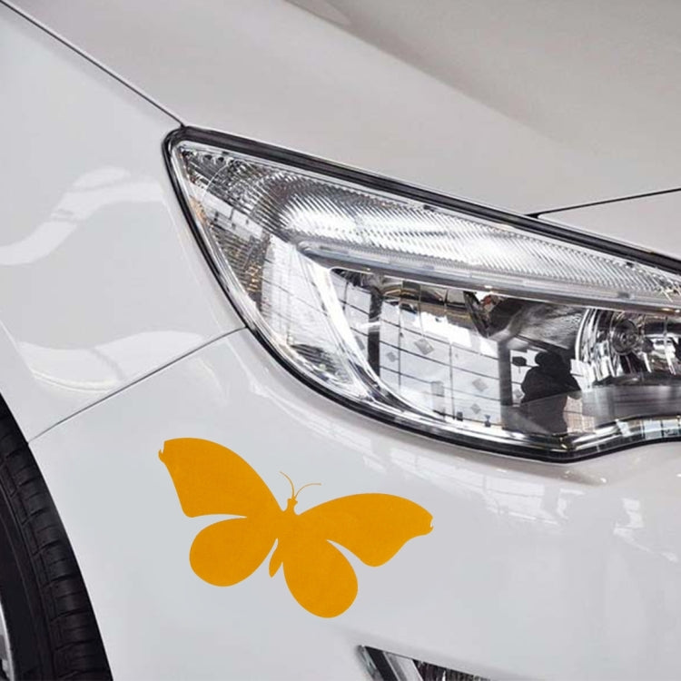 7 PCS Butterfly Shape Plastic Car Free Sticker, Butterfly