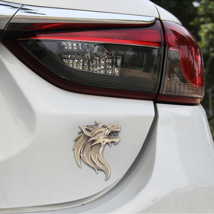Wolf Head Shape Shining Metal Car Free Sticker, Wolf Head 1, Wolf Head2, Wolf Head 2