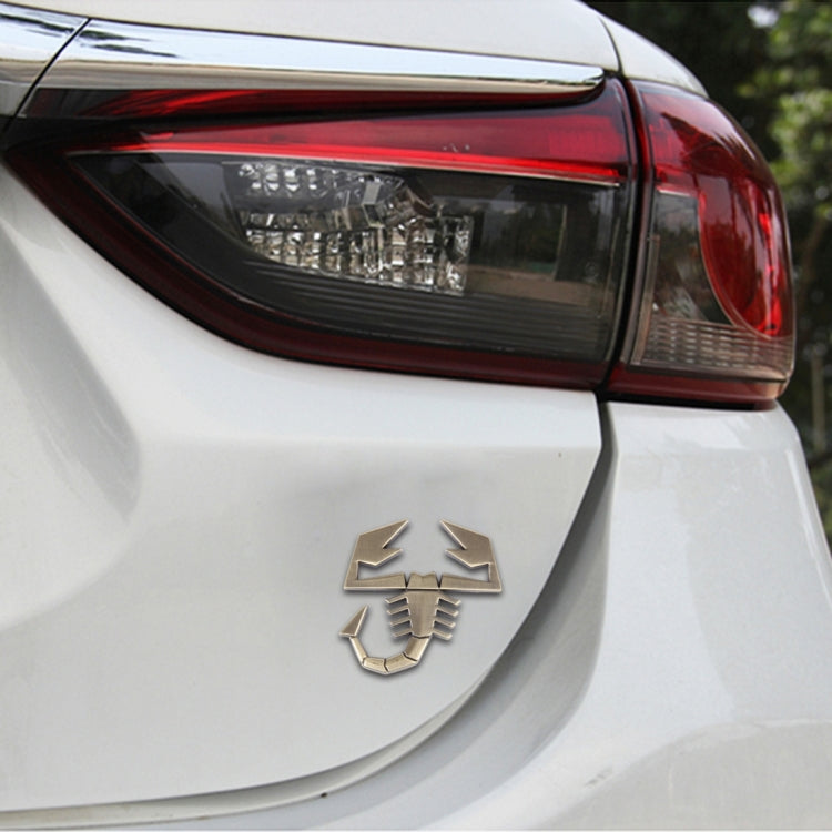 Scorpion Shape Shining Metal Car Free Sticker, Scorpion