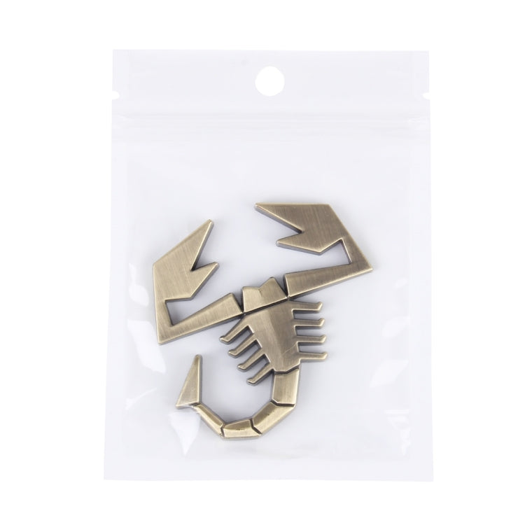 Scorpion Shape Shining Metal Car Free Sticker, Scorpion