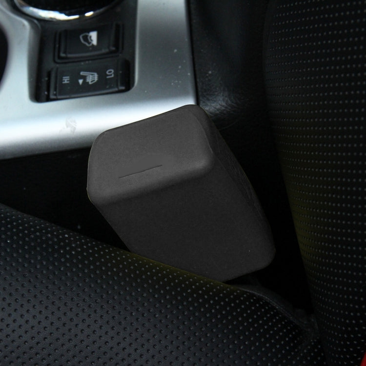 Safe Rubber Car Seat Belt Clips Locking Buckles Protective Cover, Green, Blue, Red, Yellow, Black, Orange
