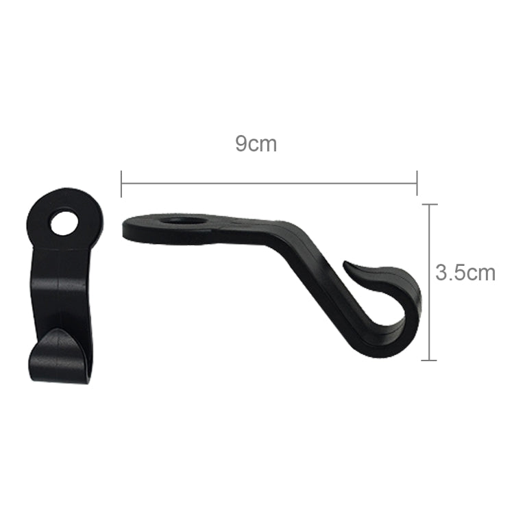 Set of 2 Car Backseat Organiser Hooks - 1.5kg Capacity for Your Bags and Accessories