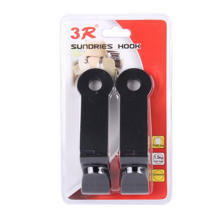 Set of 2 Car Backseat Organiser Hooks - 1.5kg Capacity for Your Bags and Accessories
