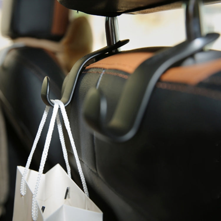 Set of 2 Car Backseat Organiser Hooks - 1.5kg Capacity for Your Bags and Accessories