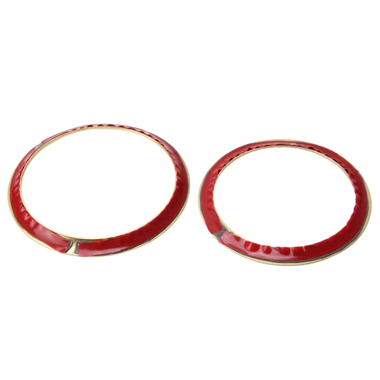 Zinc Alloy Emblem Trim Ring Set for BMW 3 Series - 2 Stylish Steering Wheel Decorations