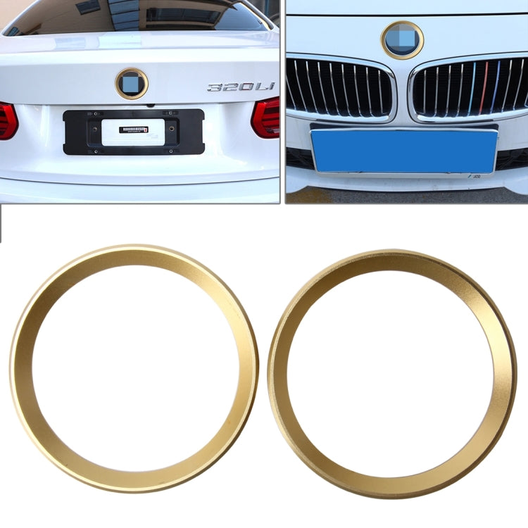 BMW 5 Series Steering Wheel Logo Ring Enhancement Kit - Premium Aluminium Alloy Trim for Stylish Car Customisation