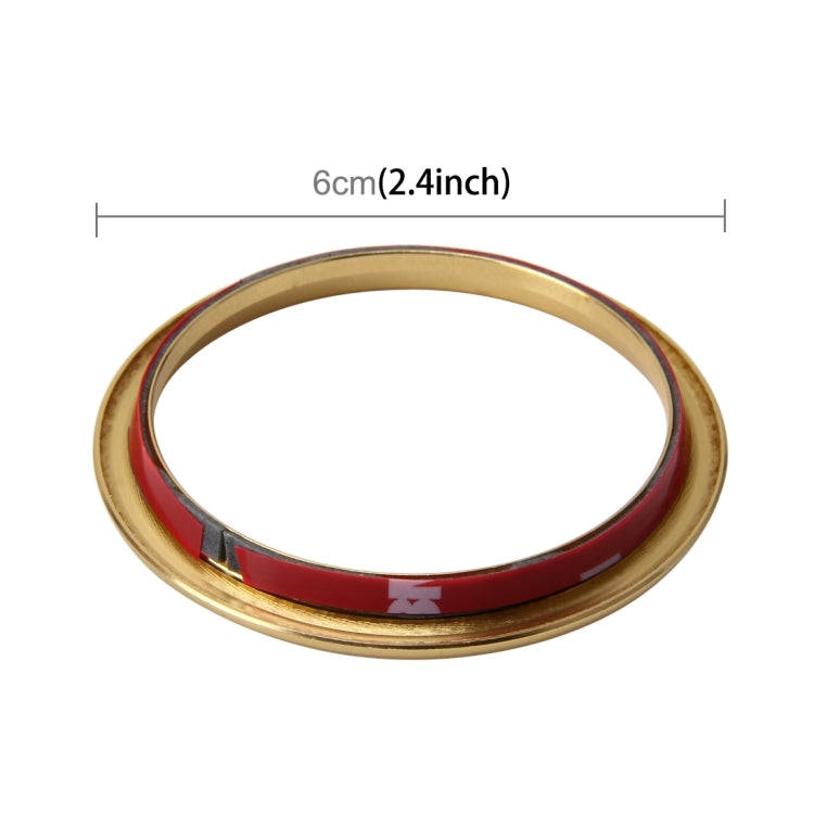 Sleek Aluminium Alloy Chrome Vent Trim Rings - Set of 4 Decorative Air Outlet Covers for Audi A3 Interior