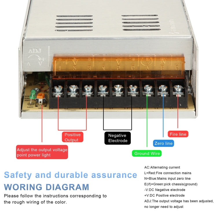 AC 220V to DC 12V 30A 360W Power Adapter AC-DC Converter Step Down Module Voltage Transformer Switch Power