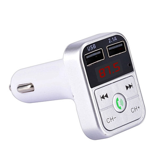 B2 Dual USB Charging Bluetooth FM Transmitter MP3 Music Player Car Kit, Support Hands-Free Call  & TF Card & U Disk, B2 (Black), B2 (Pink), B2 (Gold), B2 (Rose Gold), B2 (Silver)