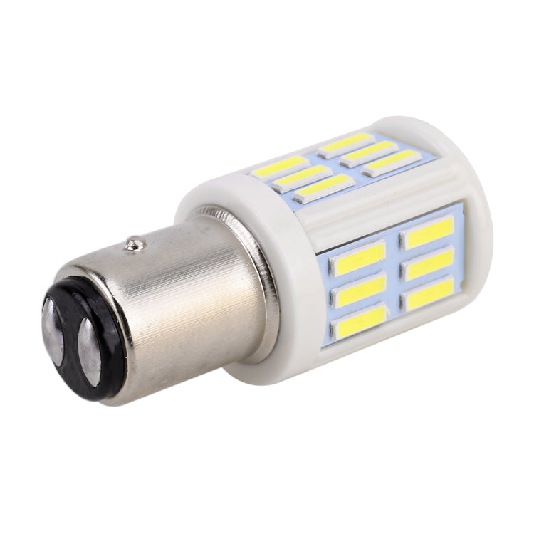 2 PCS 1157 / BAY15D 4.5W DC 12V 6000K 290LM Car Auto Ceramics Brake Light 27LEDs SMD-7020 Lamps, with Projector Lens