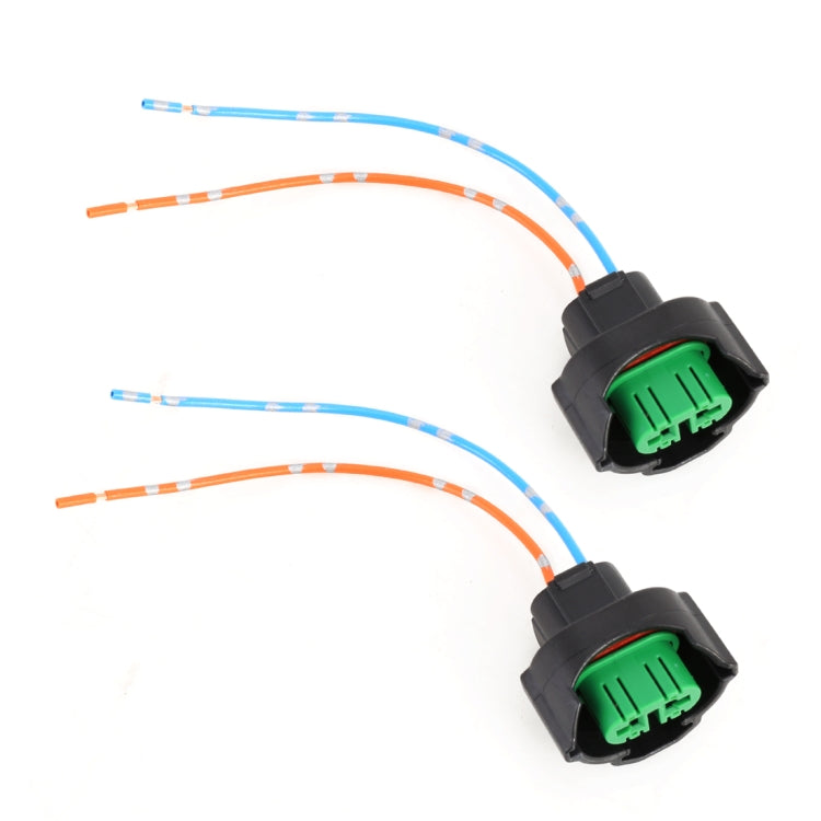 2 PCS Car H8 / H11 Bulb Holder Base Female Socket with Wire