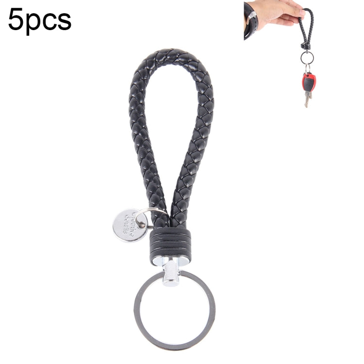 5pcs Car Key Ring Holder With Leather Strip, Car Key Ring Holder(Baby Blue), Car Key Ring Holder(White), Car Key Ring Holder(Yellow), Car Key Ring Holder(Dark Red), Car Key Ring Holder(Black), Car Key Ring Holder(Orange), Car Key Ring Holder(Pink)
