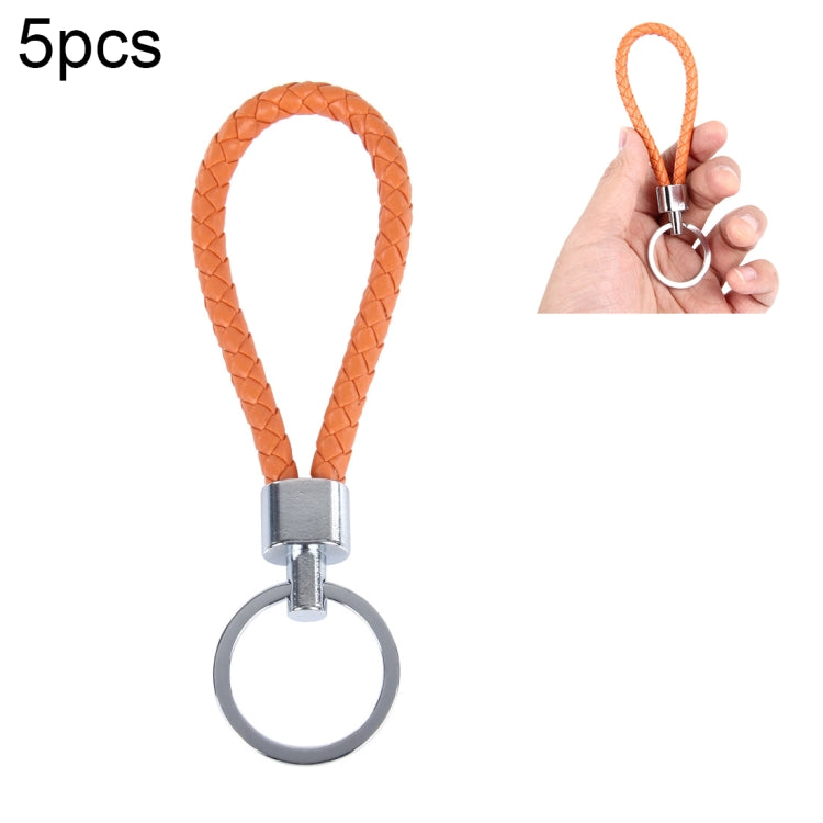 5pcs Car Key Ring Holder With Leather Strip, Car Key Ring Holder(Baby Blue), Car Key Ring Holder(White), Car Key Ring Holder(Yellow), Car Key Ring Holder(Dark Red), Car Key Ring Holder(Black), Car Key Ring Holder(Orange), Car Key Ring Holder(Pink)