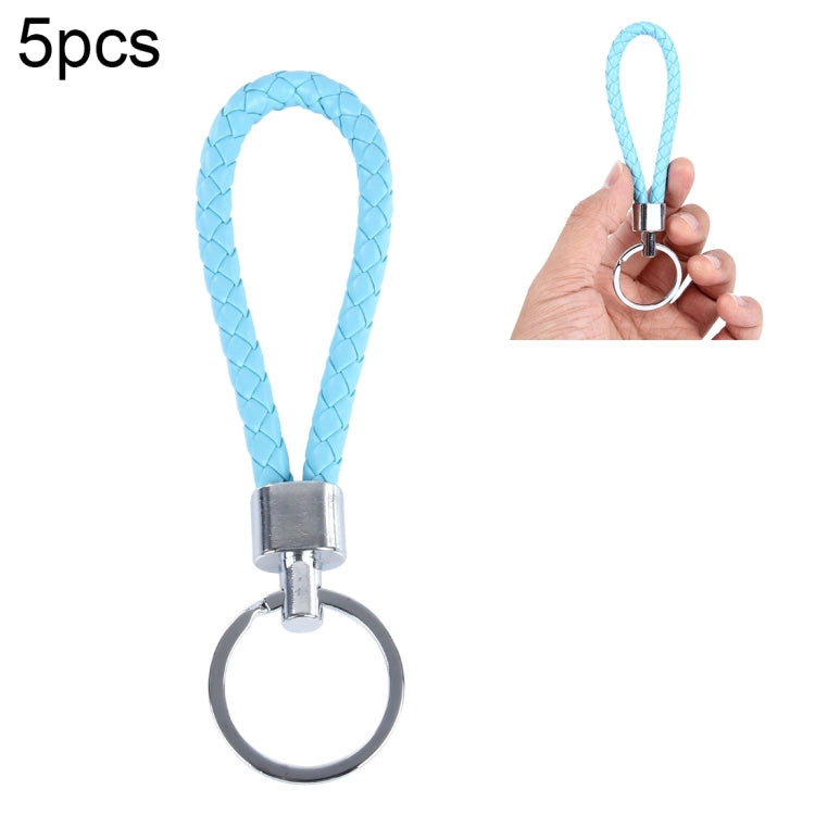 5pcs Car Key Ring Holder With Leather Strip, Car Key Ring Holder(Baby Blue), Car Key Ring Holder(White), Car Key Ring Holder(Yellow), Car Key Ring Holder(Dark Red), Car Key Ring Holder(Black), Car Key Ring Holder(Orange), Car Key Ring Holder(Pink)