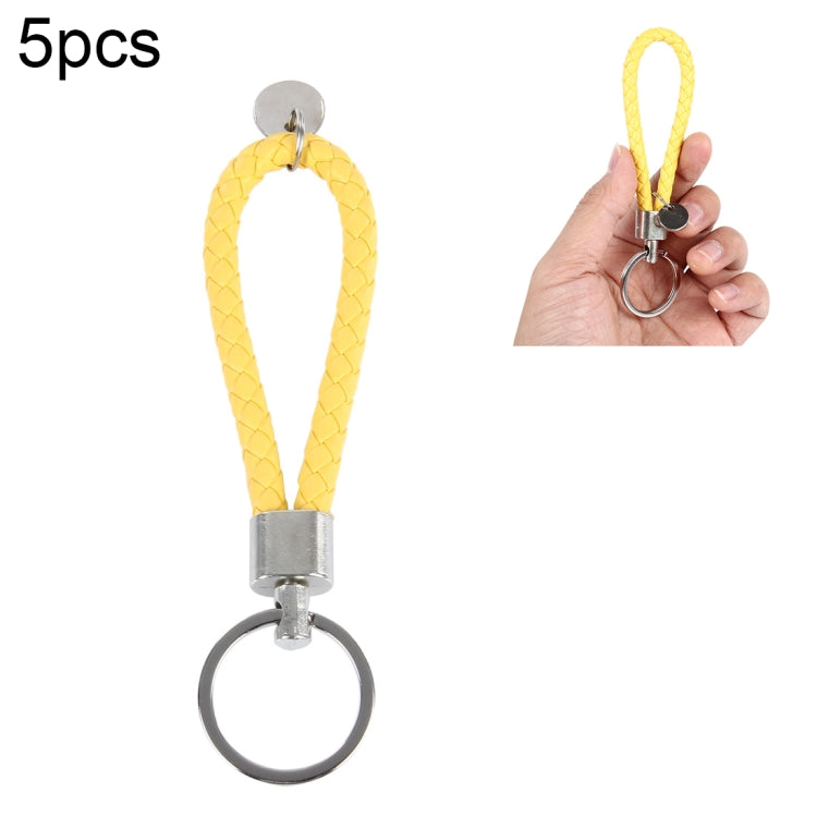 5pcs Car Key Ring Holder With Leather Strip, Car Key Ring Holder(Baby Blue), Car Key Ring Holder(White), Car Key Ring Holder(Yellow), Car Key Ring Holder(Dark Red), Car Key Ring Holder(Black), Car Key Ring Holder(Orange), Car Key Ring Holder(Pink)