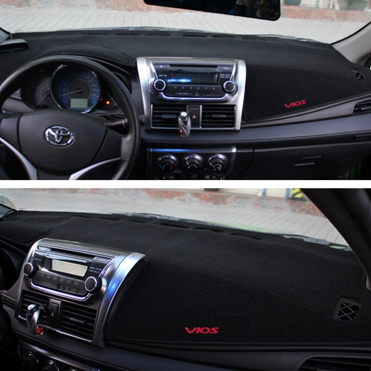 Sleek Black Dashboard Protector for 2014 Vios - Premium Sunscreen for Instrument Panel