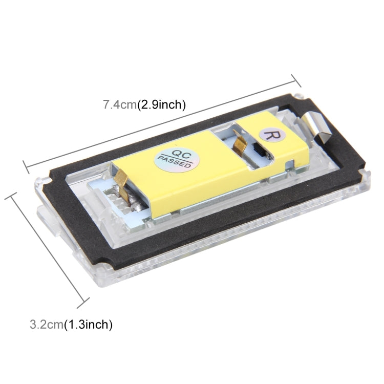 2 PCS License Plate Light with 18  SMD-3528 Lamps for BMW E46 4D 1998-2003，2W 120LM,6000K, DC12V (White Light)