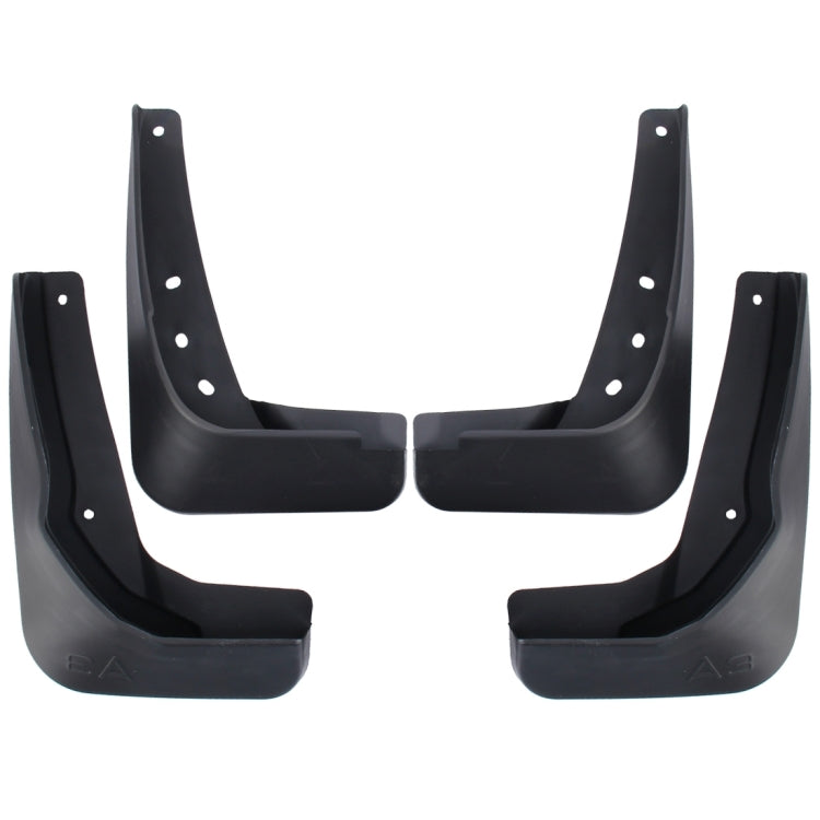 4 PCS Car Auto Semi-Rigid PVC Splash Flaps Mudguards Fender Guard for Audi A3 Sedan 2017-2020