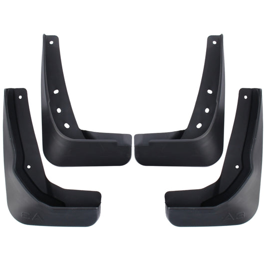 4 PCS Car Auto Semi-Rigid PVC Splash Flaps Mudguards Fender Guard for Audi A3 Sedan 2017-2020