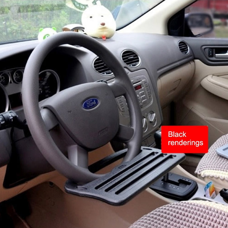 Versatile Car Steering Wheel Tray: Portable Desk for Food, Drinks, and Tablets