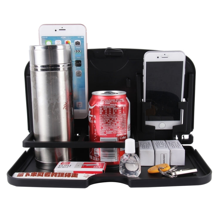 SHUNWEI SD-1509 Car Back Seat Folding Table & Cup Holder - Versatile Travel Dining Tray for Food and Drinks