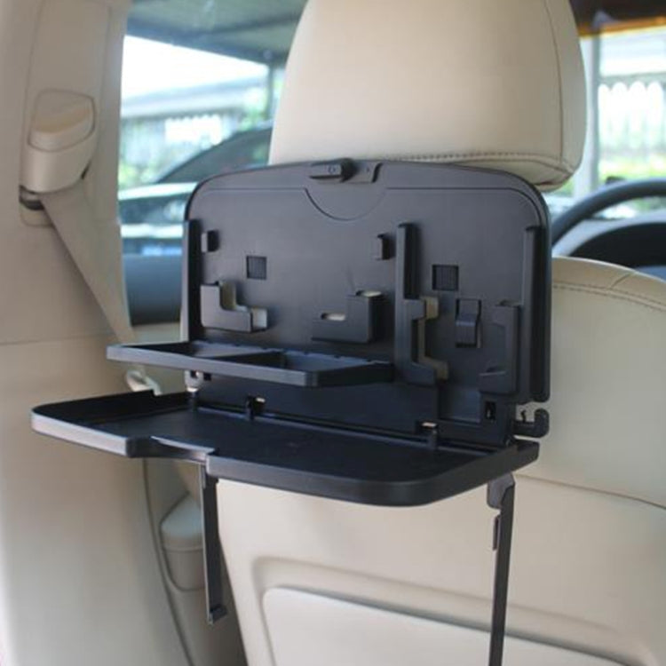 SHUNWEI SD-1509 Car Back Seat Folding Table & Cup Holder - Versatile Travel Dining Tray for Food and Drinks