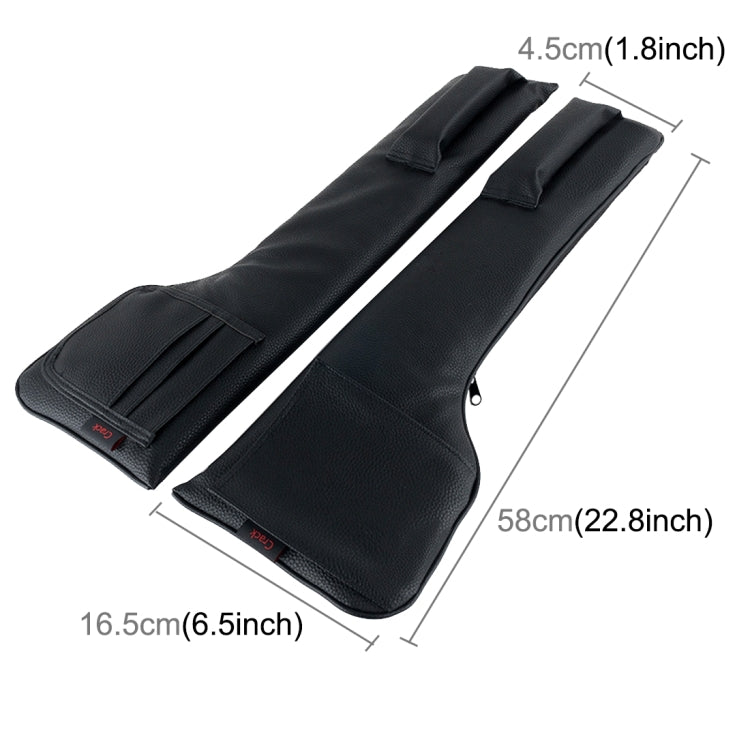Versatile Car Seat Gap Organiser - Elegant Leather Storage for Essentials