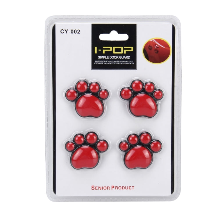 4 PCS Dog Footprint Shape Cartoon Style PVC Car Auto Protection Anti-scratch Door Guard Decorative Sticker, Dog Footprint2