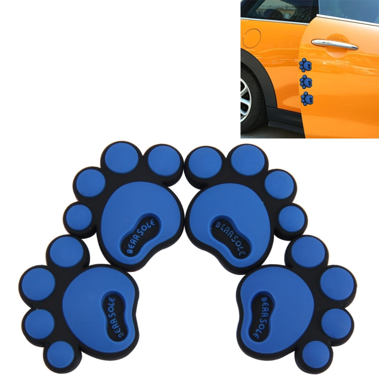 4 PCS Dog Footprint Shape Cartoon Style PVC Car Auto Protection Anti-scratch Door Guard Decorative Sticker, Dog Footprint, Dog Footprint1