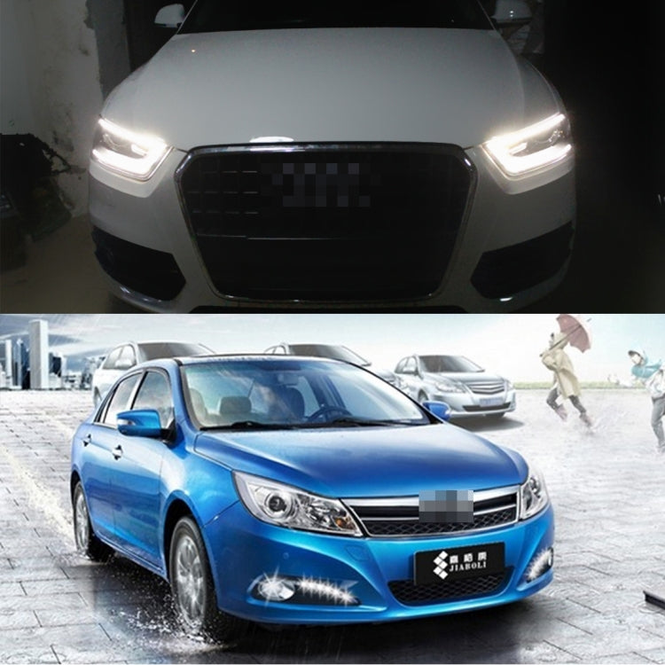 2 PCS 6W 180 LM 6000K DRL Daytime Running Light with 6 SMD-5050 Lamps, DC 12V