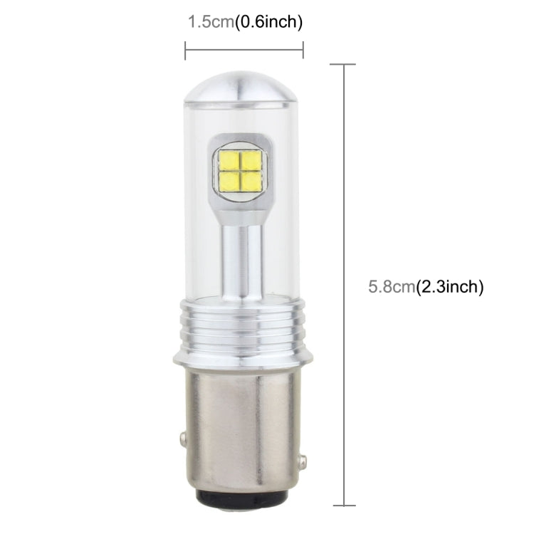 2 PCS  1157/BAY15D 40W 800 LM 6000K Car Turn Light Backup Light Brake Light with 8 CREE Lamps, DC 12V