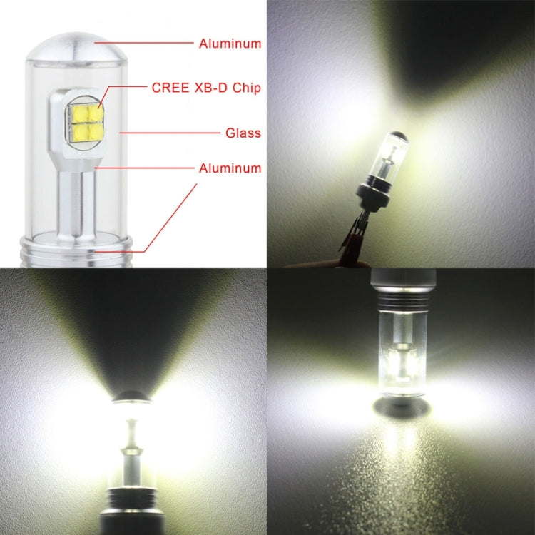2 PCS  1157/BAY15D 40W 800 LM 6000K Car Turn Light Backup Light Brake Light with 8 CREE Lamps, DC 12V