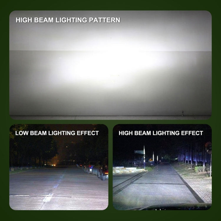 2 PCS S2 H13 / 9008 18W 6000K 1800LM IP65 2 COB LED Car Headlight Lamps, DC 9-30V